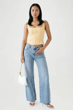 boohoo Top Corset Bandage À Encolure Carrée<Femme Tops