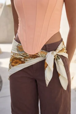 Top Corset Bandeau À Bandage