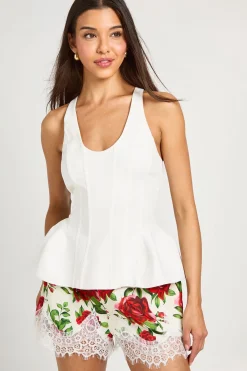 boohoo Top Corset À Basque Structuré<Femme Tops