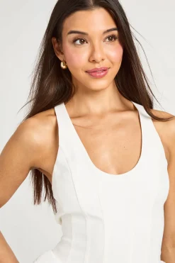boohoo Top Corset À Basque Structuré<Femme Tops