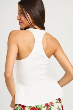 boohoo Top Corset À Basque Structuré<Femme Tops