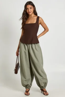 Top Corset À Basque Évasée