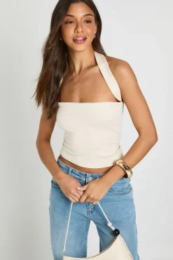 Top Corset Bustier À Encolure Licou Extensible Premium