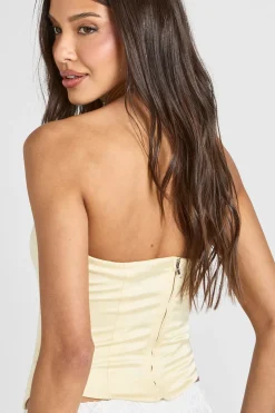 Top Corset Bustier En Satin