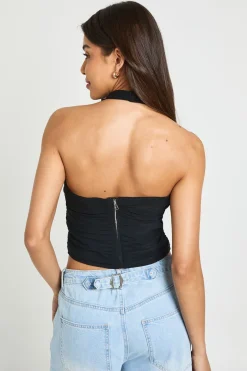 Top Corset Dos Nu Maille Avec Armatures