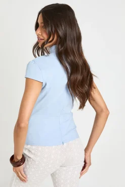 Top Corset À Encolure Américaine Avec Découpe Goutte D'eau En Bengaline