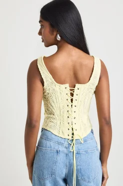 Top Corset En Dentelle Transparente