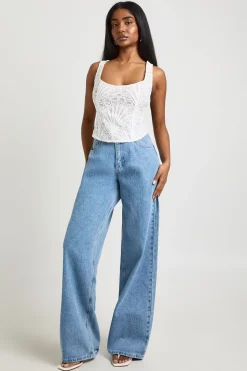 Top Corset En Dentelle Transparente