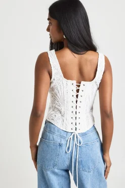 Top Corset En Dentelle Transparente