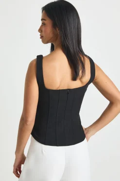 Top Corset Structuré En Crêpe Petite
