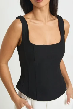 Top Corset Structuré En Crêpe Petite