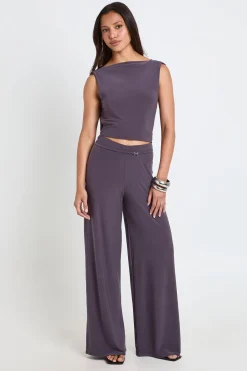 boohoo Top Court Dos Drapé Avec Finition<Femme Tops