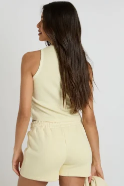 boohoo Top Débardeur Côtelé Clouté Effet Délavé<Femme Tops