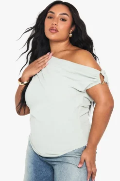 TOP DÉCONTRACTÉ EN STYLE LIN À DÉTAILS SOIGNÉS (TAILLES PLUS)