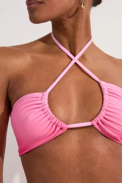 Top de bikini Slinky Ombre à encolure halter