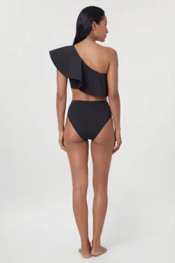 KarenMillen Top de bikini à volants asymétrique Drama<Femme Maillots De Bain|Tenues De Plage