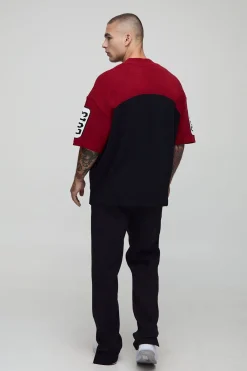 Top de hockey à manches courtes en maille jacquard Varsity mondial