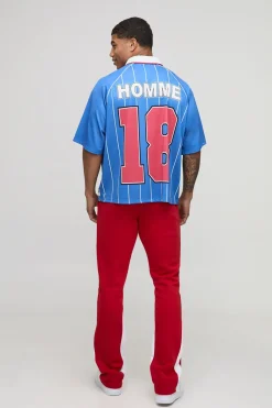 Top de sport graphique oversize, boxy et raglan, fabriqué en France