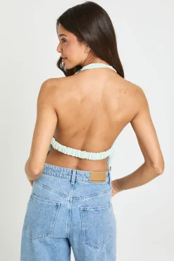 boohoo Top Dos-nu À Col Bénitier Brodé De Sequins<Femme Tops