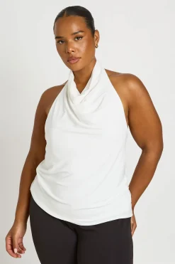 boohoo Top Grande Taille Col Bénitier Torsadé<Femme Tops