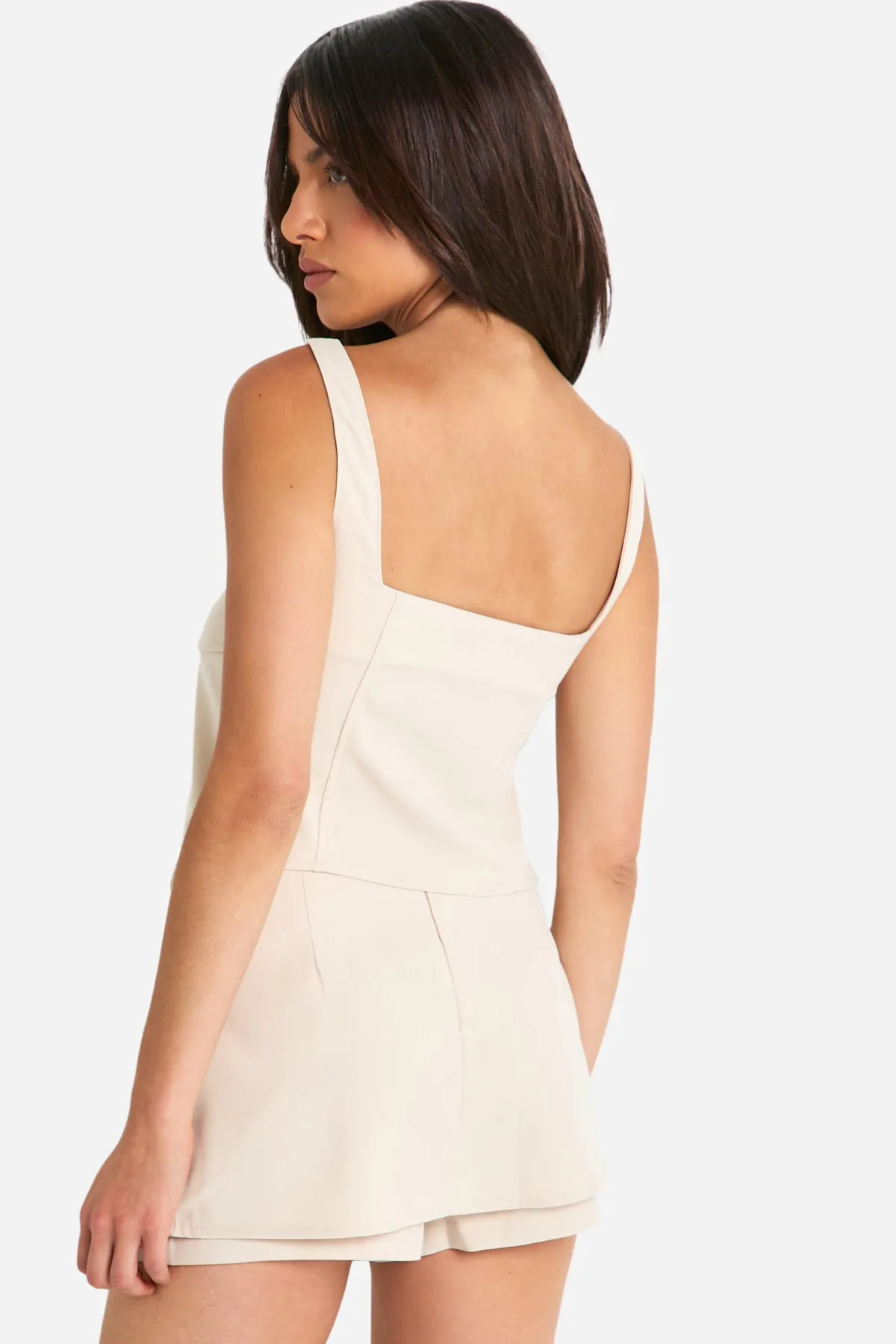 boohoo Top Long à Boutons et Ourlet Fendu<Femme Tops