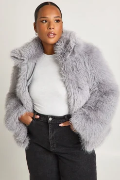 boohoo Top long Plus en synthétique<Femme Vestes & Manteaux