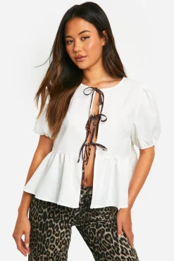 boohoo Top à nœud et imprimé léopard<Femme Imprimé Léopard|Tops