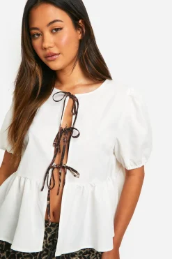 boohoo Top à nœud et imprimé léopard<Femme Imprimé Léopard|Tops