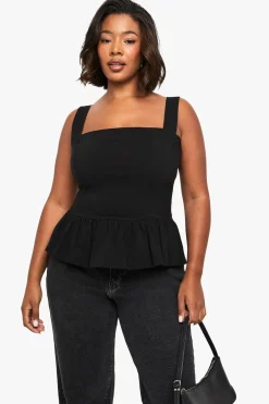 Top peplum en bengaline Plus