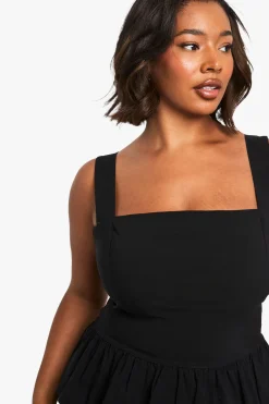 Top peplum en bengaline Plus
