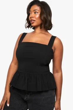 Top peplum en bengaline Plus