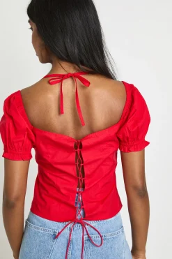 Top Popeline Col Licou Style Laitière