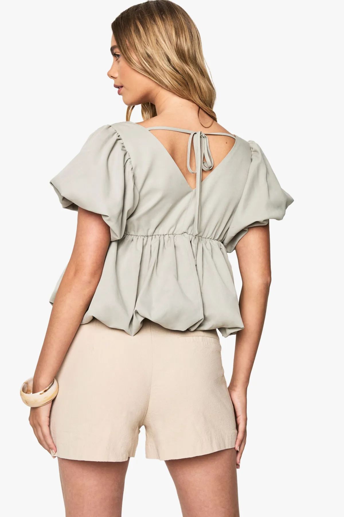 boohoo Top Popeline Puffball<Femme Tops