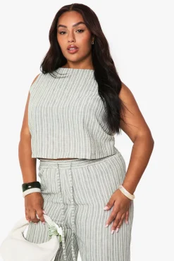 TOP POUR TAILLES PLUS SANS MANCHES ET À COUPE AMPLE