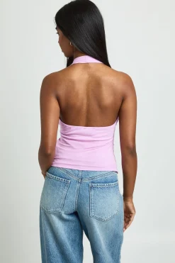 boohoo Top Texturé Dos Nu À Encolure Licou Plongeante<Femme Tops