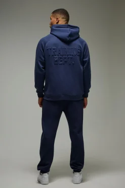 Training Dept Hoodie gaufré surdimensionné