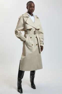 Trench-coat Avec Détail Ceinture