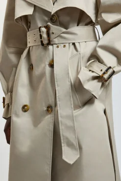 Trench-coat Avec Détail Ceinture