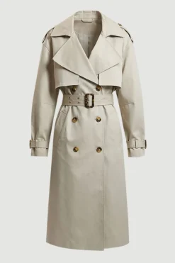 Trench-coat Avec Détail Ceinture