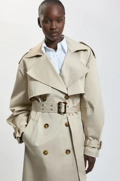 Trench-coat Avec Détail Ceinture