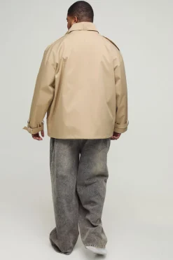 Trench-coat cargo boxy oversize Plus
