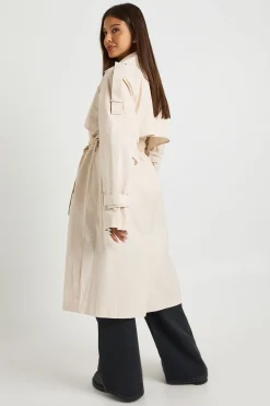 boohoo Trench-coat ceinturé<Femme Manteaux Et Vestes D’Automne|Vestes & Manteaux