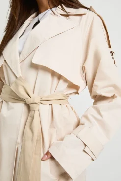 boohoo Trench-coat ceinturé<Femme Manteaux Et Vestes D’Automne|Vestes & Manteaux
