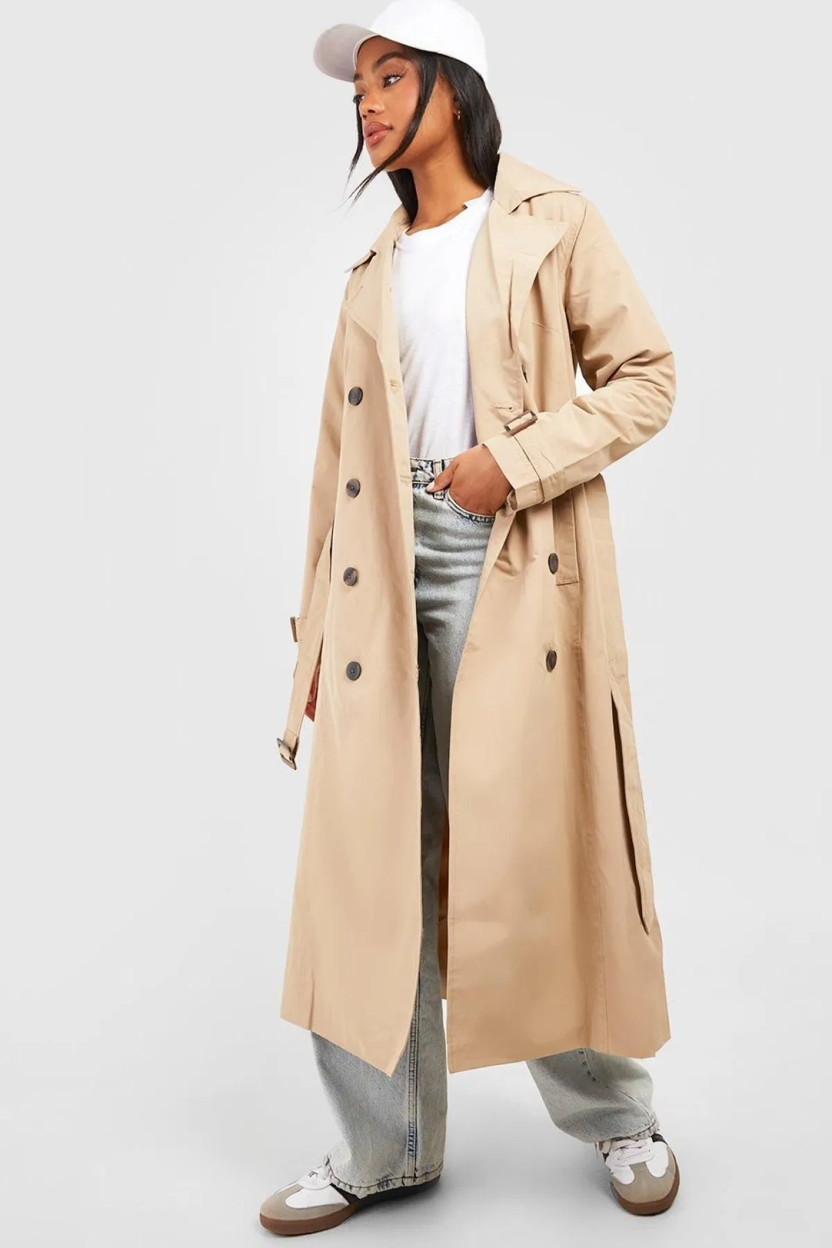 boohoo Trench-coat ceinturé<Femme Looks De Rentrée|Manteaux Et Vestes D’Automne