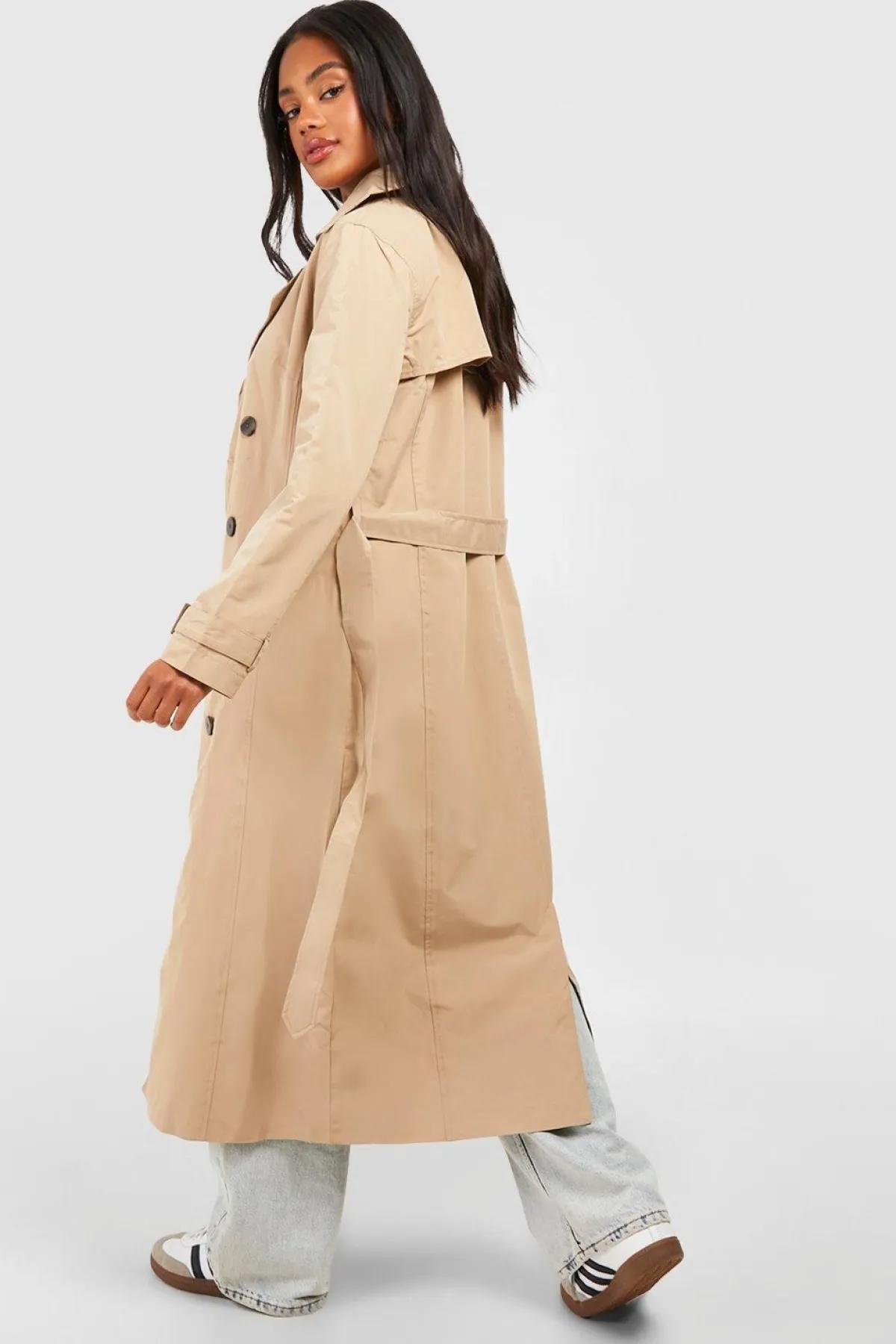 boohoo Trench-coat ceinturé<Femme Looks De Rentrée|Manteaux Et Vestes D’Automne