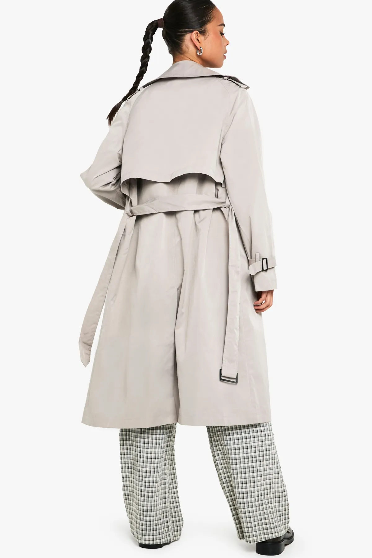 boohoo Trench-coat ceinturé à double boutonnage<Femme Looks De Rentrée|Manteaux Et Vestes D’Automne