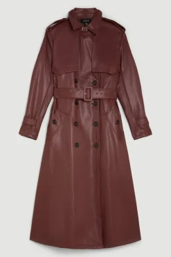 KarenMillen Trench-coat Cintré en synthétique avec Ceinture<Femme Tailleurs|Vestes & Manteaux