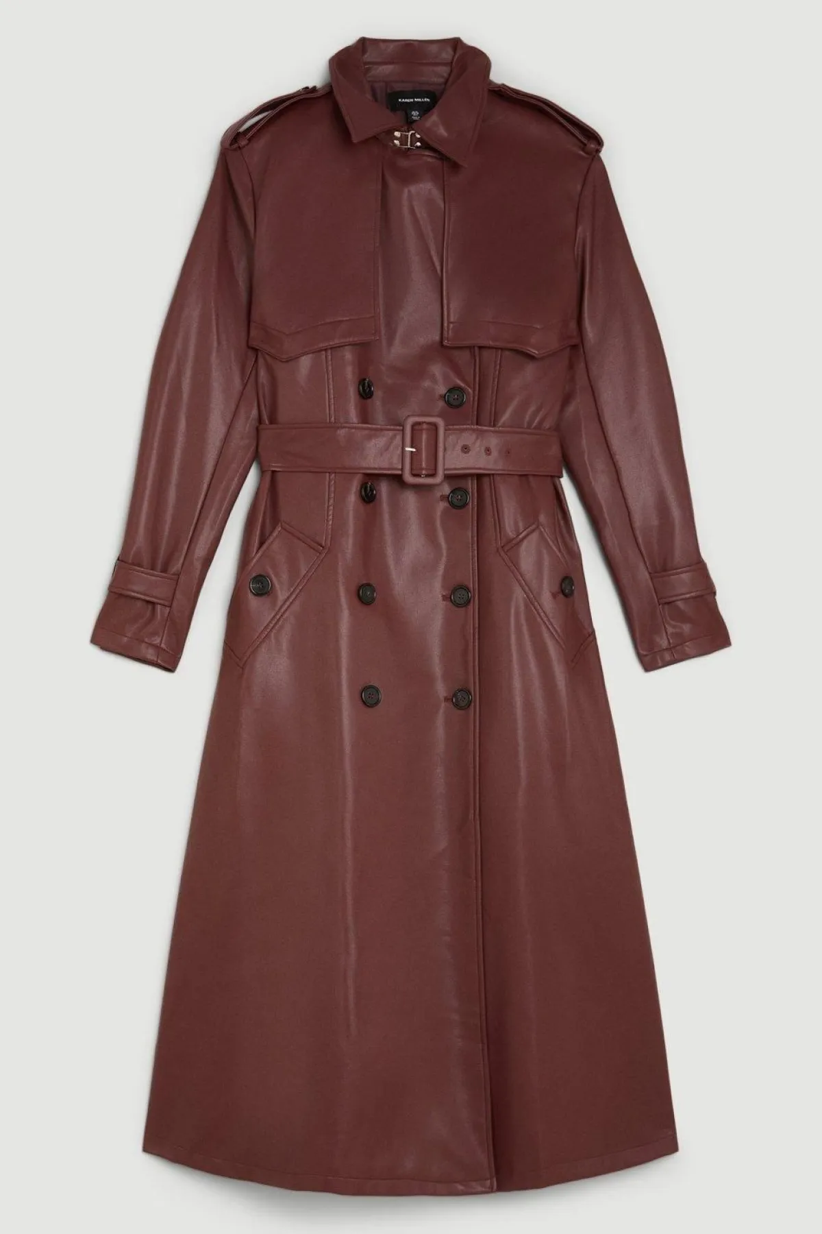 KarenMillen Trench-coat Cintré en synthétique avec Ceinture<Femme Tailleurs|Vestes & Manteaux