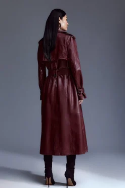 KarenMillen Trench-coat Cintré en synthétique avec Ceinture<Femme Tailleurs|Vestes & Manteaux