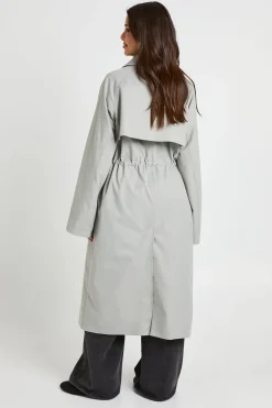 boohoo Trench-coat Cintré À La Taille<Femme Vestes & Manteaux|Trenchs